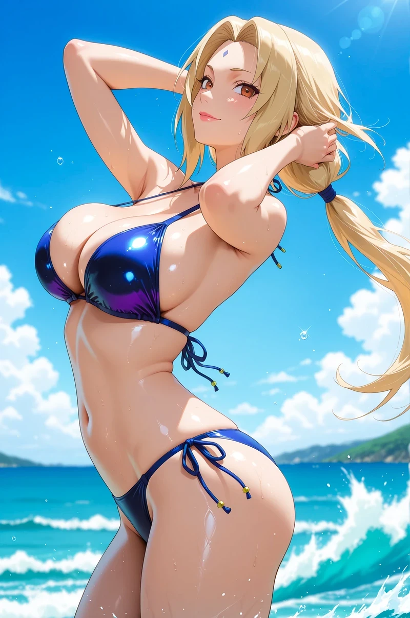 Ảnh Tsunade bikini nóng bỏng hút hồn không che