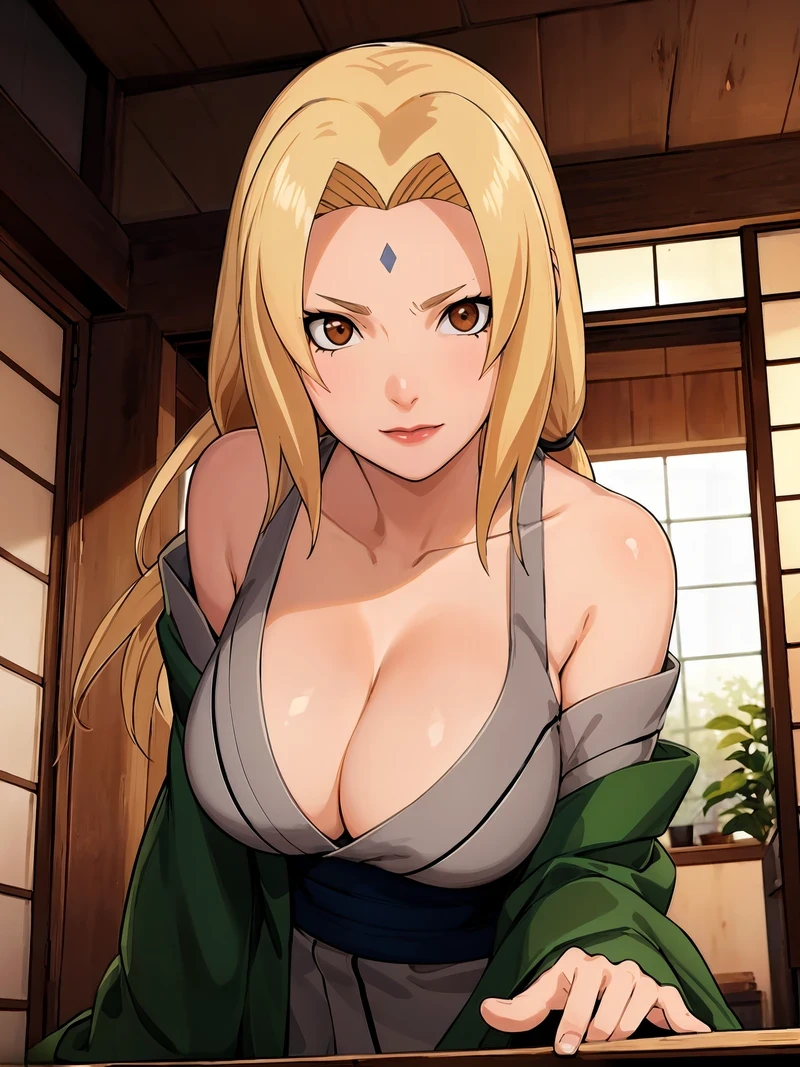 Ảnh Tsunade hentai nude không che vòng một khủng