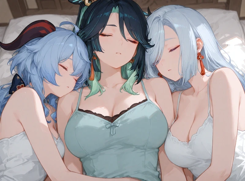 Ảnh Xianyun hentai khoe vòng một tròn đầy quyến rũ
