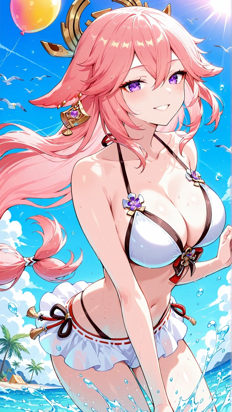 Ảnh Yae Miko hentai vòng ba căng tròn