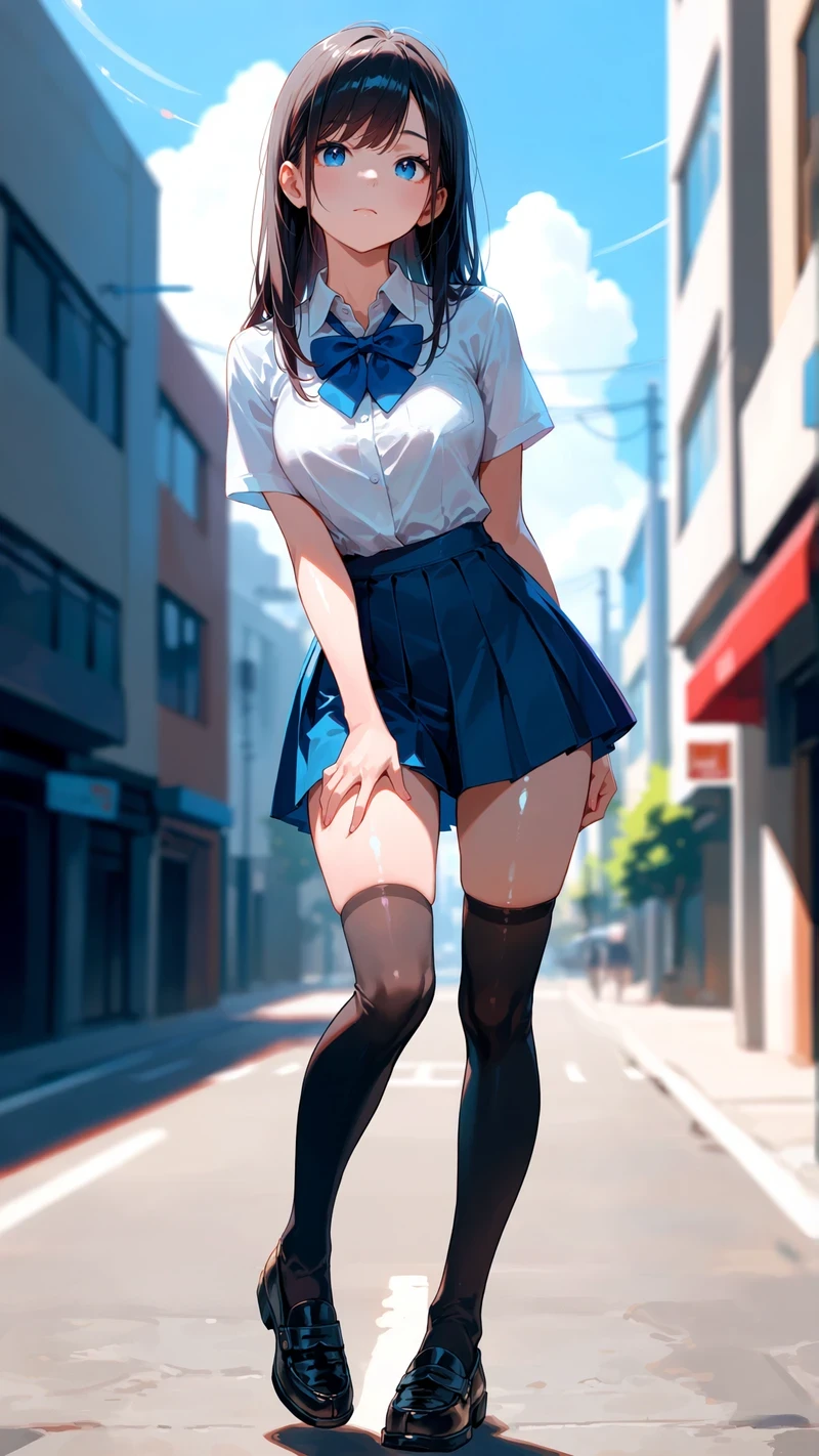 Ảnh gái anime mặc váy ngắn full HD rõ nét