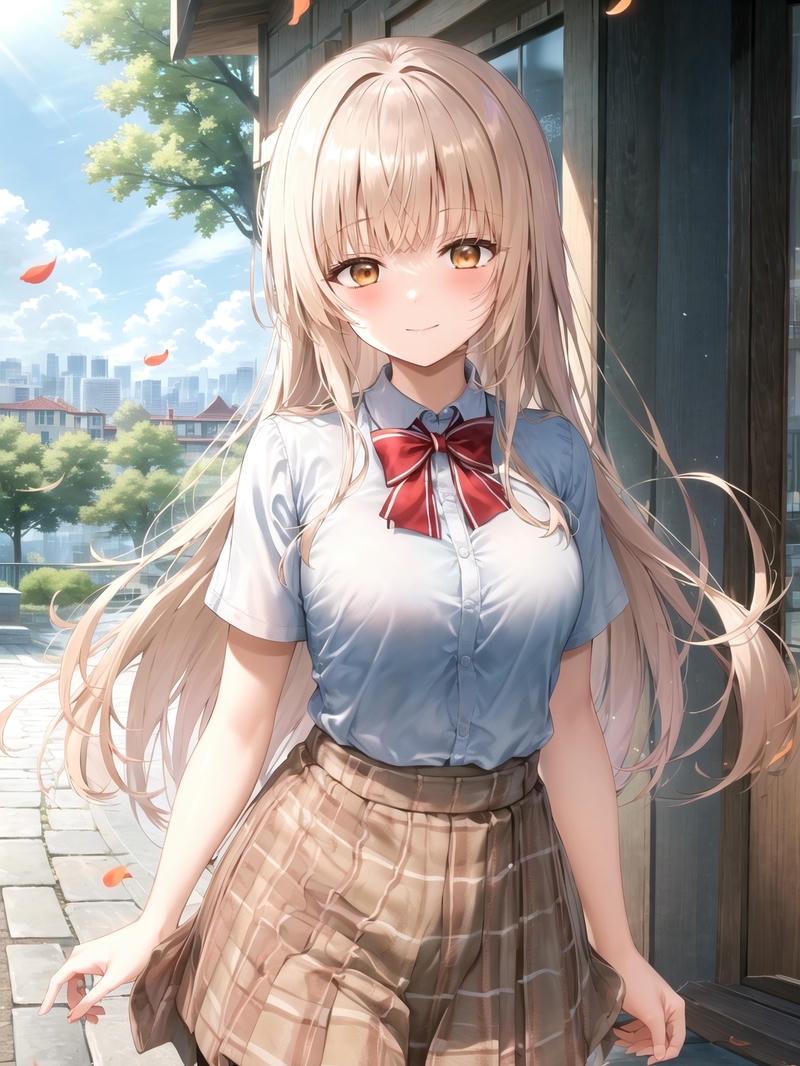 Ảnh hen tai Shiina Mahiru rạng ngời qua nét mặt dịu êm