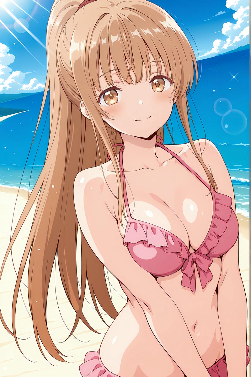Ảnh hen tai Shiina Mahiru sáng trong qua từng đường nét