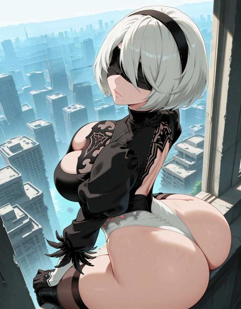 Ảnh hentai 2B ngực to khủng sexy