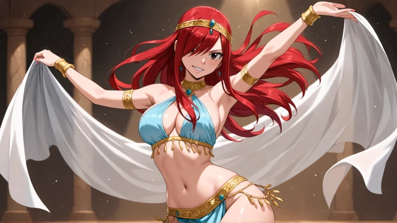 Ảnh hentai Erza mông tròn căng mọng cuốn hút