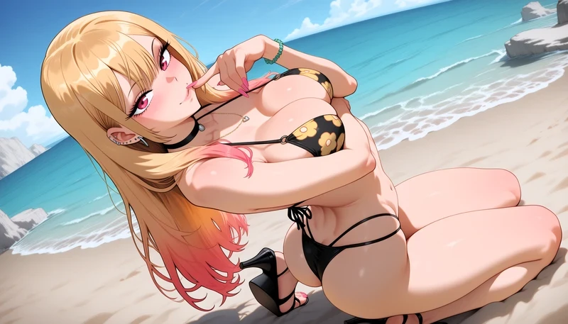 Ảnh hentai Marin cởi đồ khoe ngực to nóng bỏng