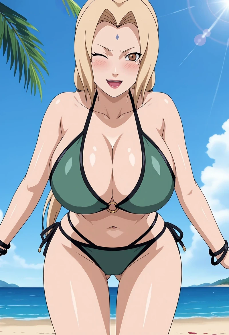 Ảnh hentai Tsunade lộ hàng mông đít vòng ba