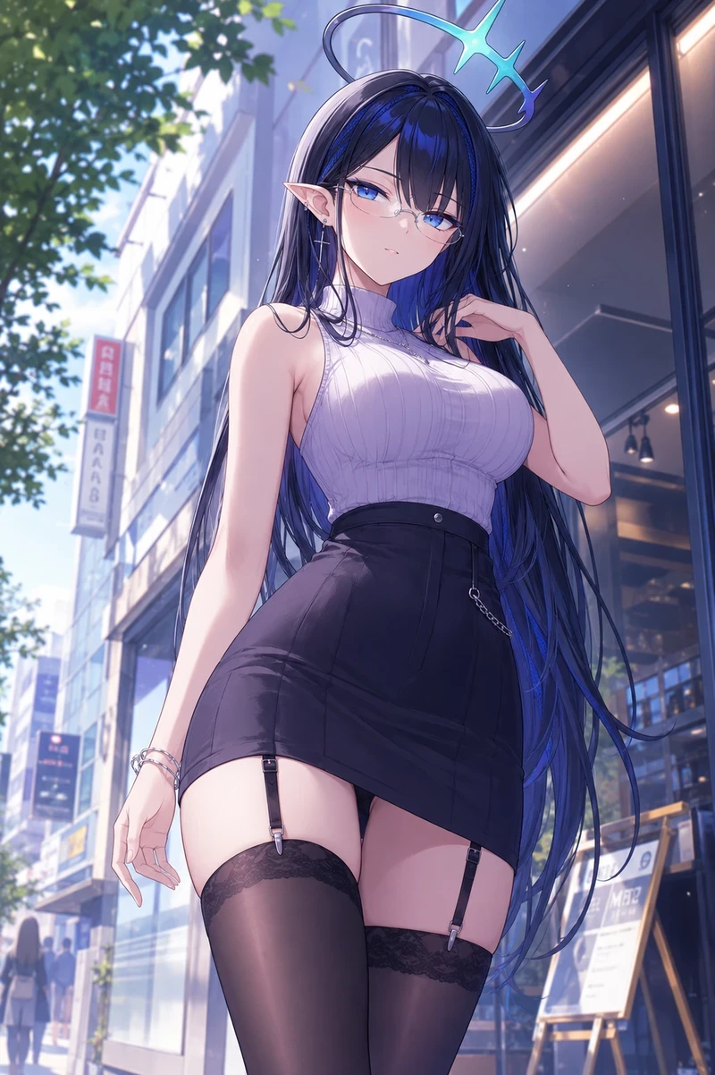 Anime nữ nhân vật váy ngắn gợi cảm hút hồn