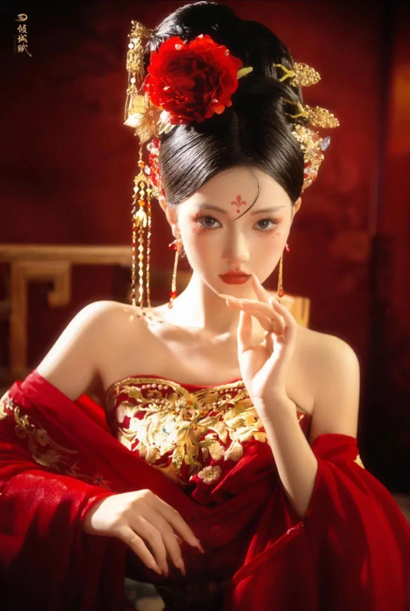 Cô gái cổ trang nude không che dáng quyến rũ