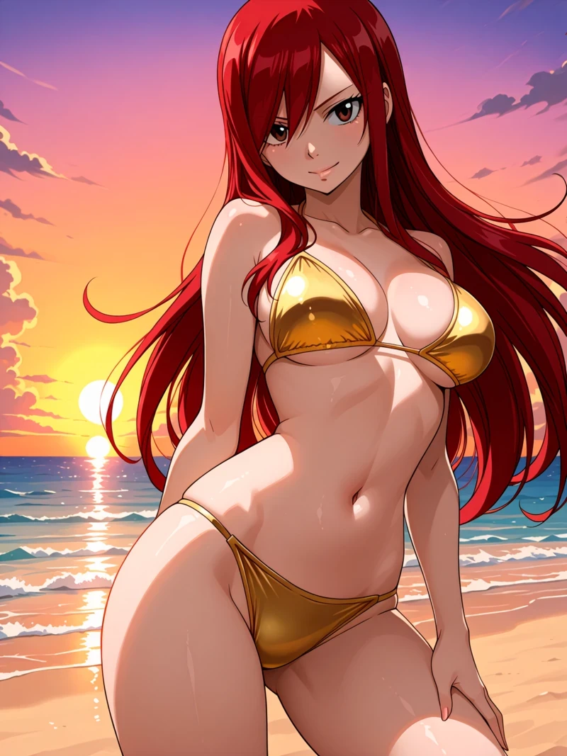 Erza hentai vòng 3 khủng gợi tình hút hồn