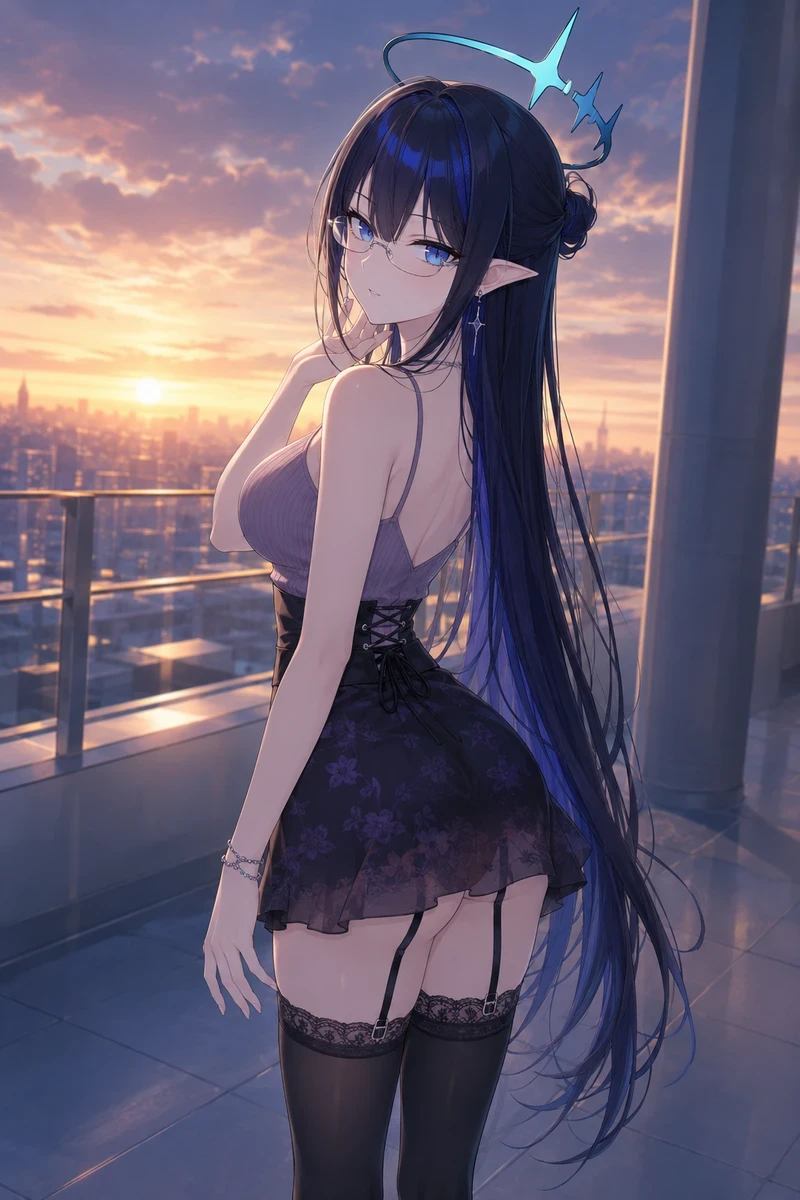 Gái anime mặc váy ngắn sexy dáng người nóng bỏng
