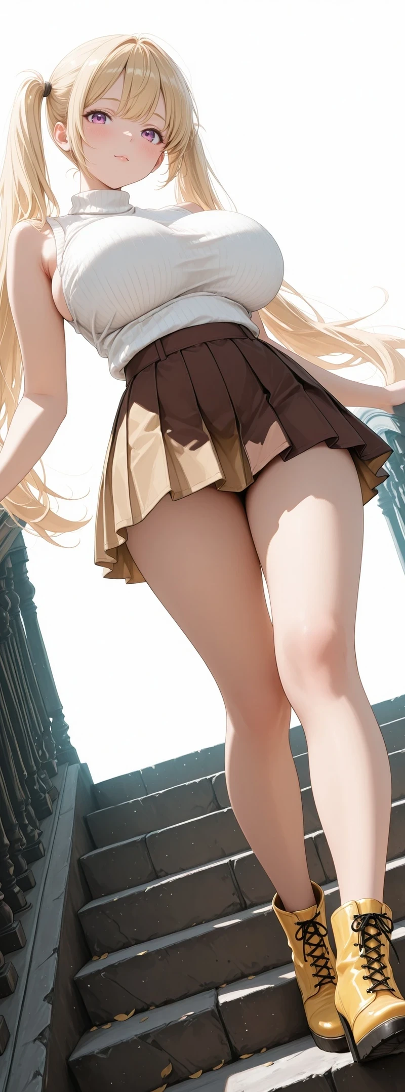 Gái anime váy ngắn sexy khoe đường cong nóng bỏng