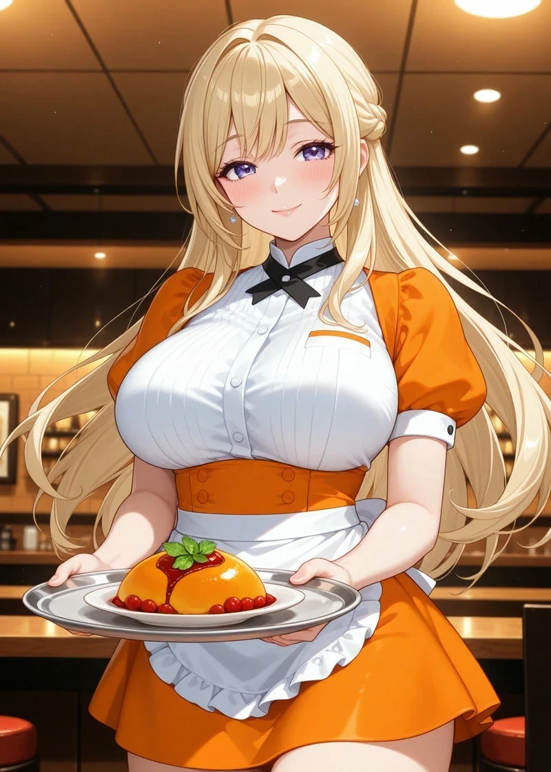 Hầu gái hentai đầy sức sống