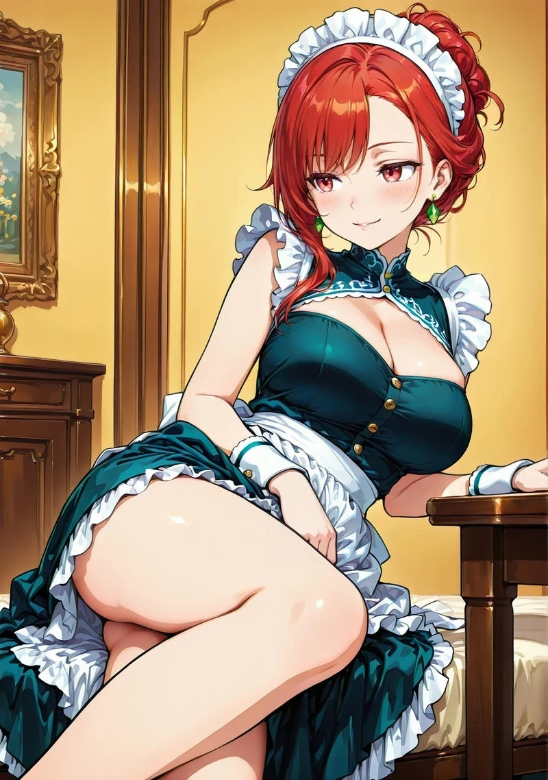 Hầu gái hentai cháy bỏng dịu dàng