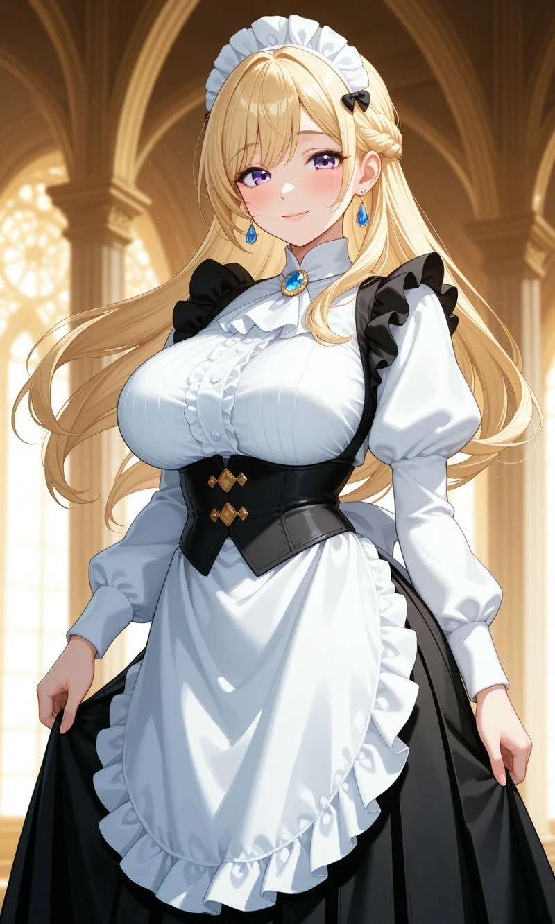 Hầu gái hentai mạnh mẽ cuốn hút