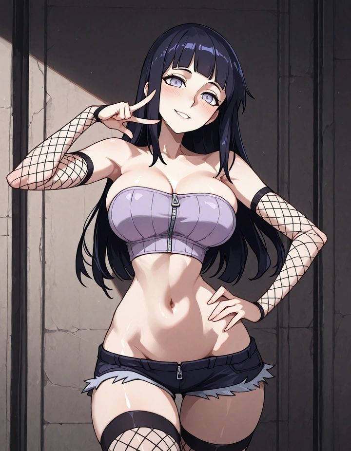 Hinata trong tư thế gợi tình bikini ướt át