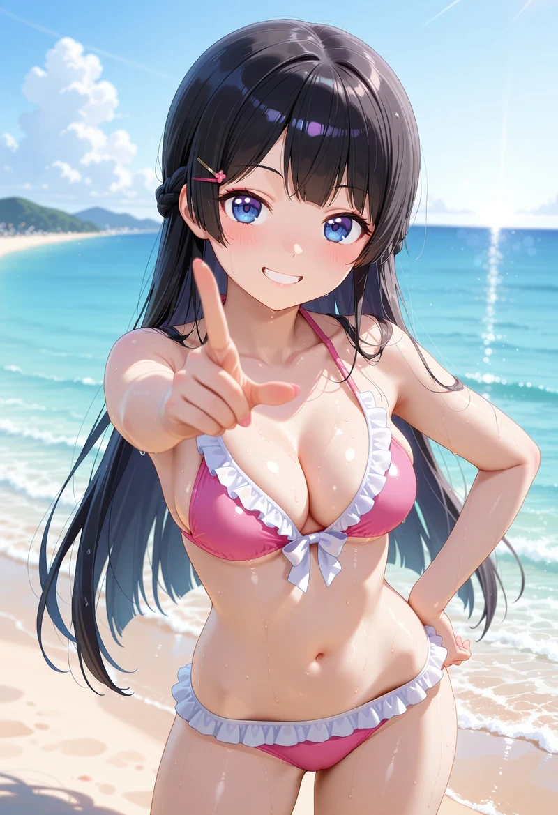 Hình AI hentai lộ hàng ngực đầy nóng bỏng