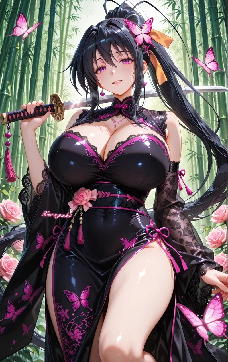 Hình Akeno hentai khoe hàng bikini gợi cảm cuốn hút