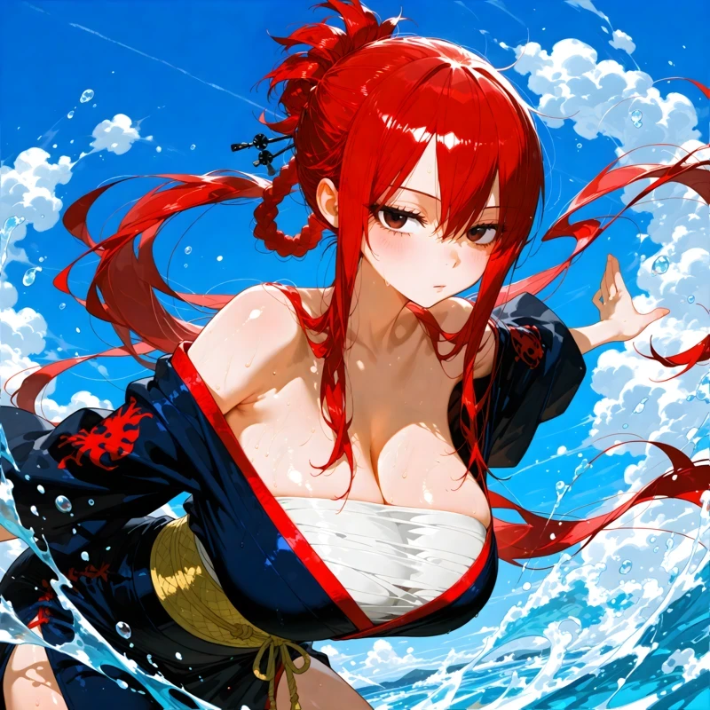 Hình Erza nude full body gợi cảm