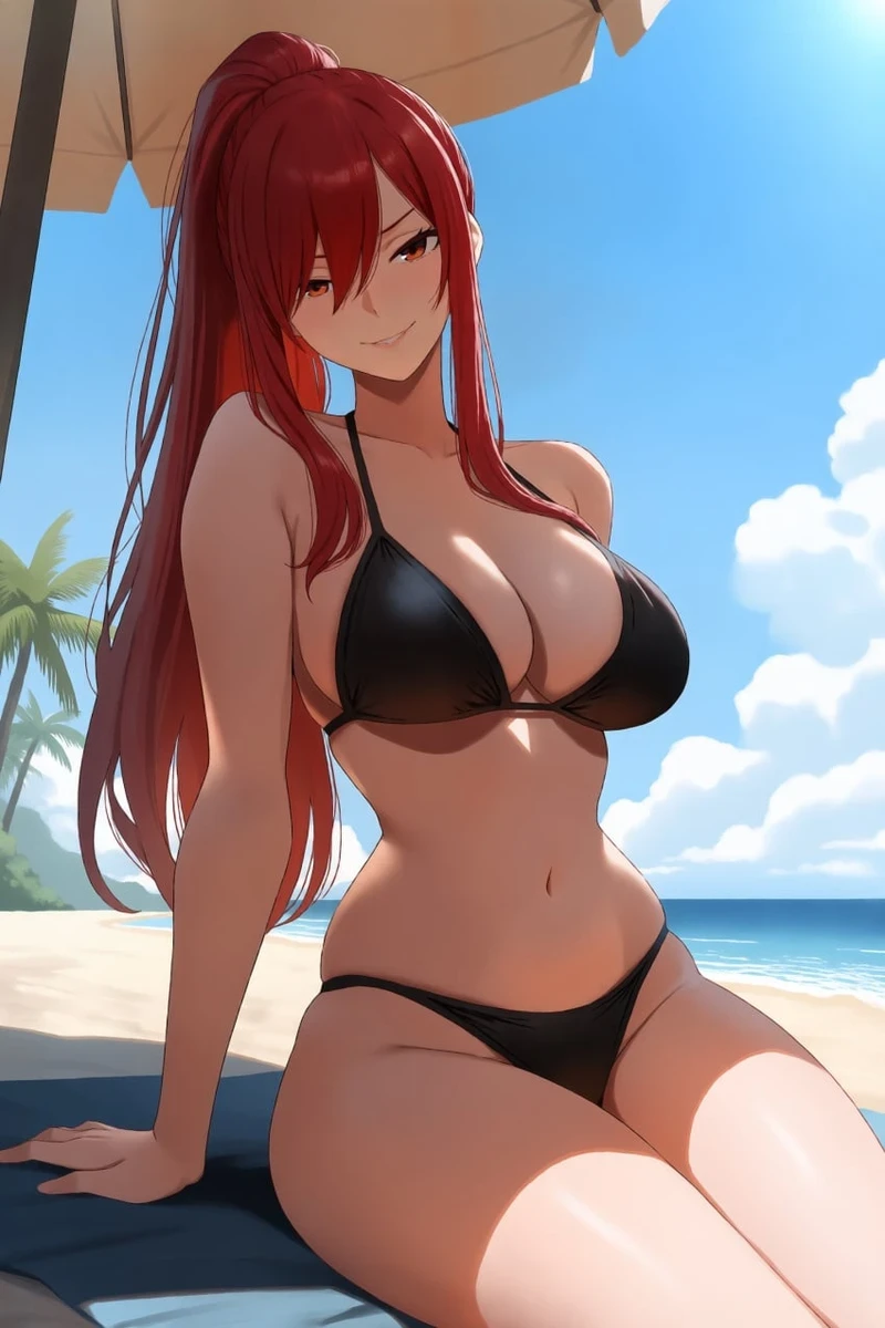Hình Fairy Tail hentai khoe vòng ba tròn đầy gợi cảm