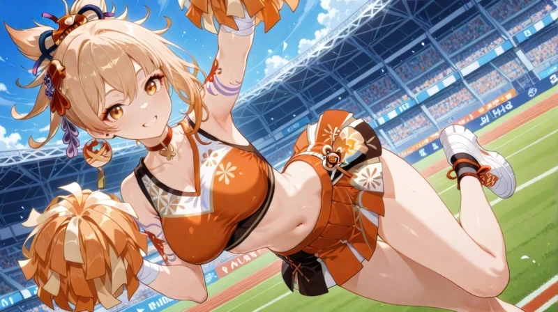 Hình Yoimiya dâm đãng lộ hàng nóng bỏng