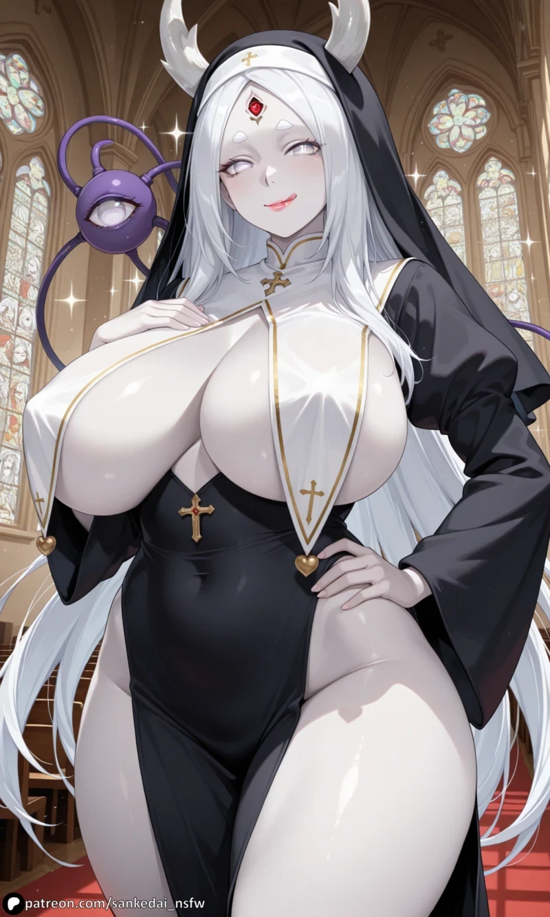 Hình ảnh nữ tu hentai nude không che cuốn hút