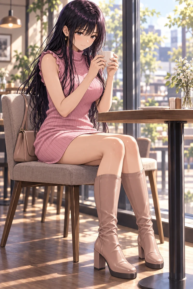 Hình gái anime váy ngắn gợi tình khoe chân dài miên man