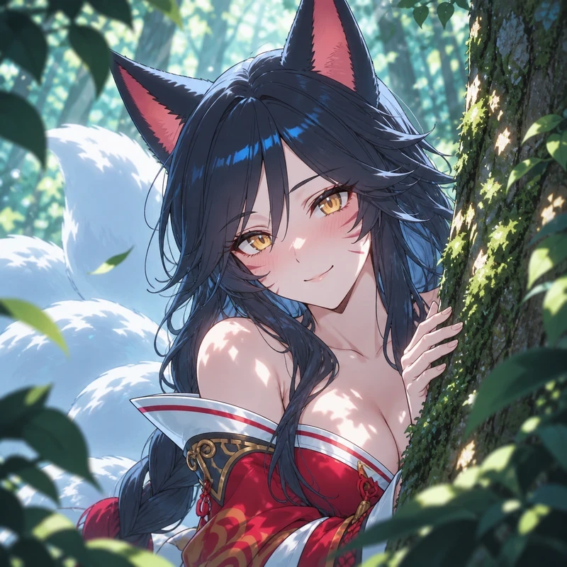 Hình hentai Ahri khoe hàng nóng bỏng