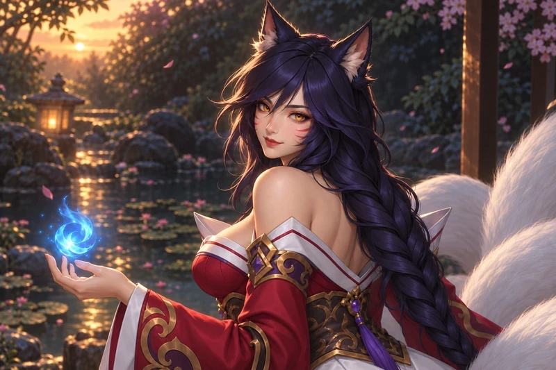 Hình hentai Ahri vòng một khủng gợi dục