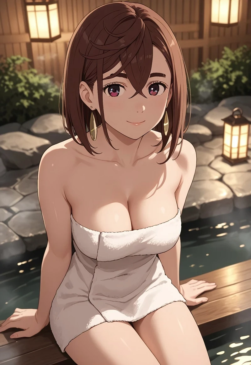 Hình hentai Dandadan dâm đãng khoe ngực khủng