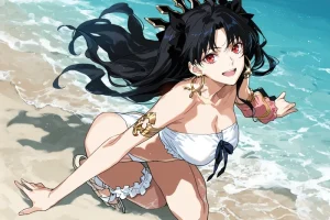 Hình hentai Ishtar lột đồ lộ hàng dâm đãng