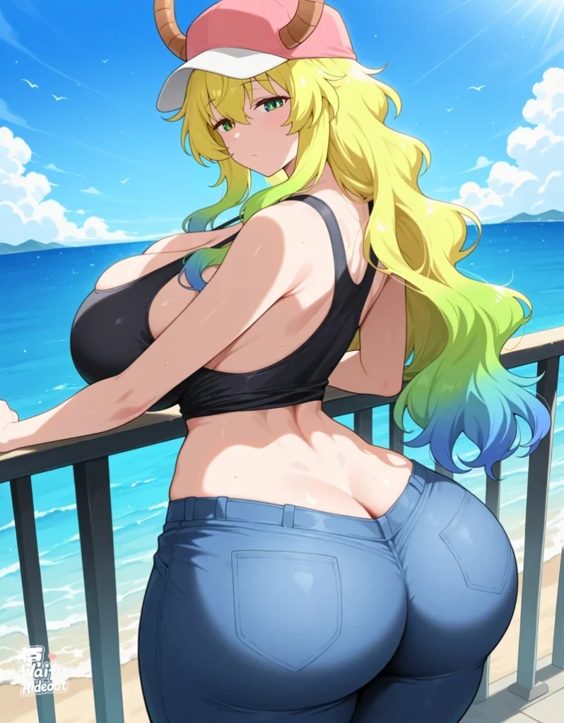 Hình hentai Lucoa khoe vòng 1 tròn đầy gợi cảm