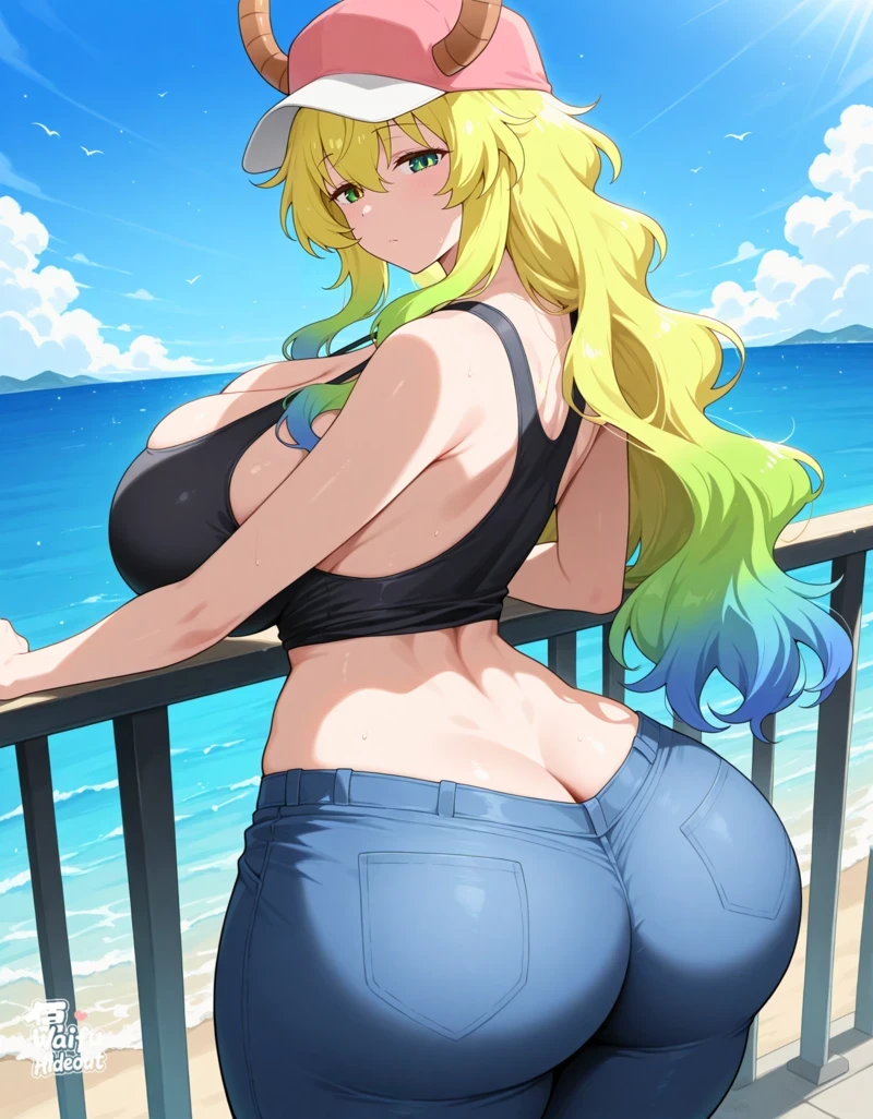 Hình hentai Lucoa khoe vòng 1 tròn đầy gợi cảm
