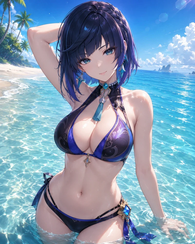 Hình hentai Yelan lộ hàng nóng bỏng