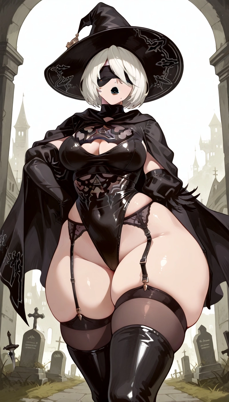 Hình hentai YoRHa No.2 Type B mông tròn quyến rũ