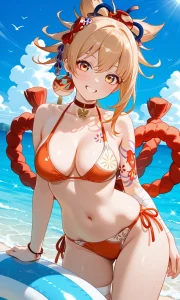 Hình hentai Yoimiya show hàng gợi tình