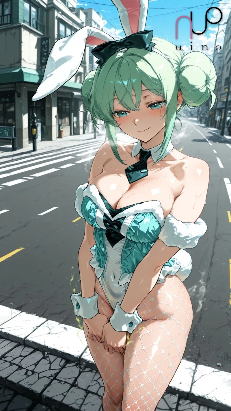 Hình hentai bunny khoe vòng ba nóng bỏng full HD