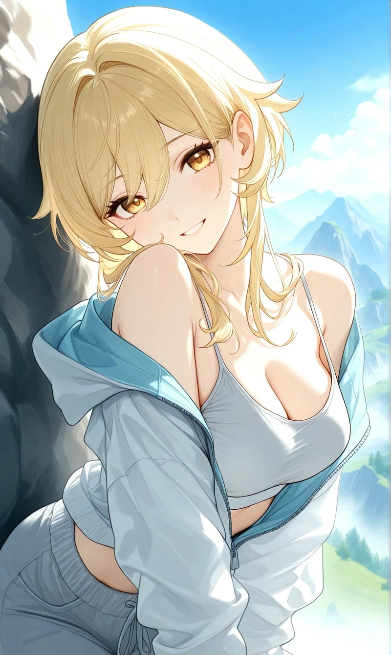 Lumine cởi đồ hentai vòng 3 quyến rũ