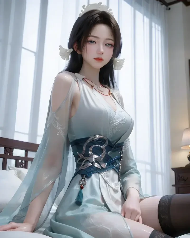 Nhân vật 3D Phàm Nhân Tu Tiên ngực to tròn không che