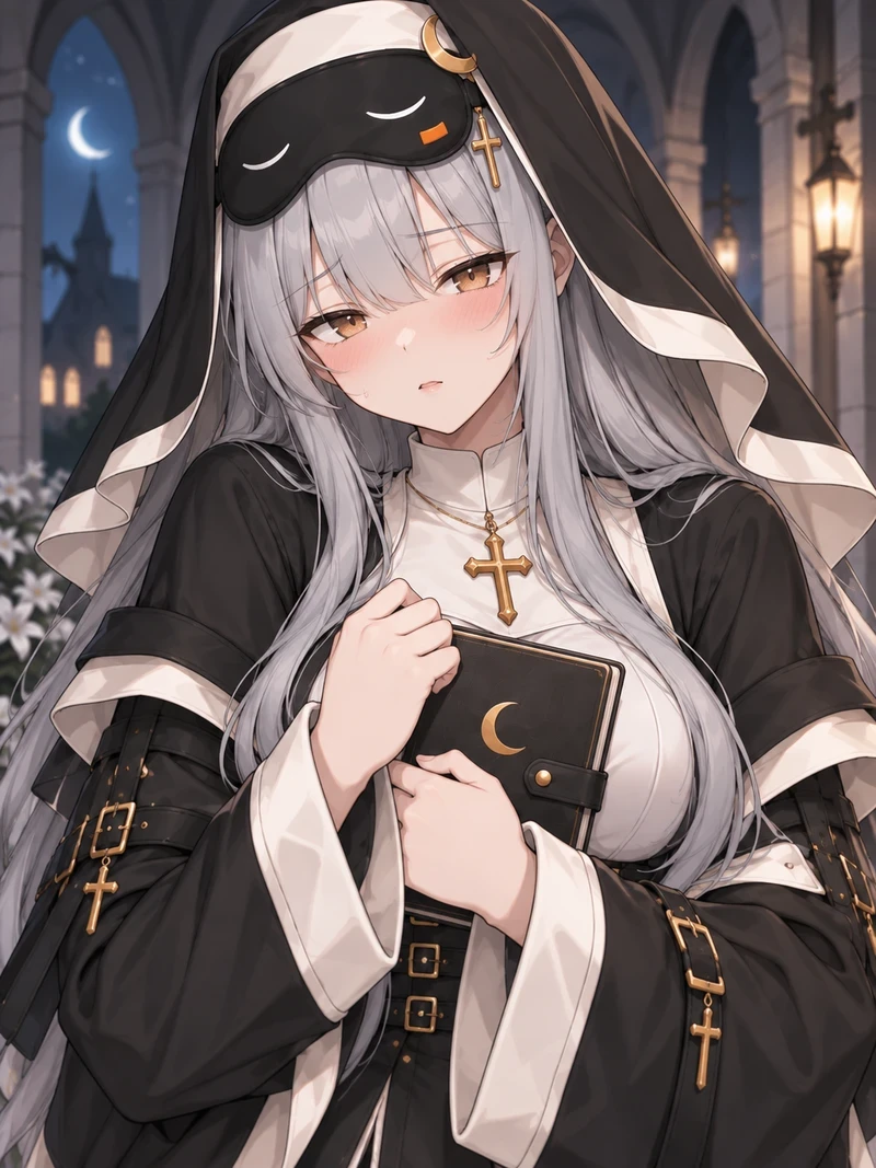 Nữ tu hentai nóng bỏng cởi đồ lộ đít quyến rũ