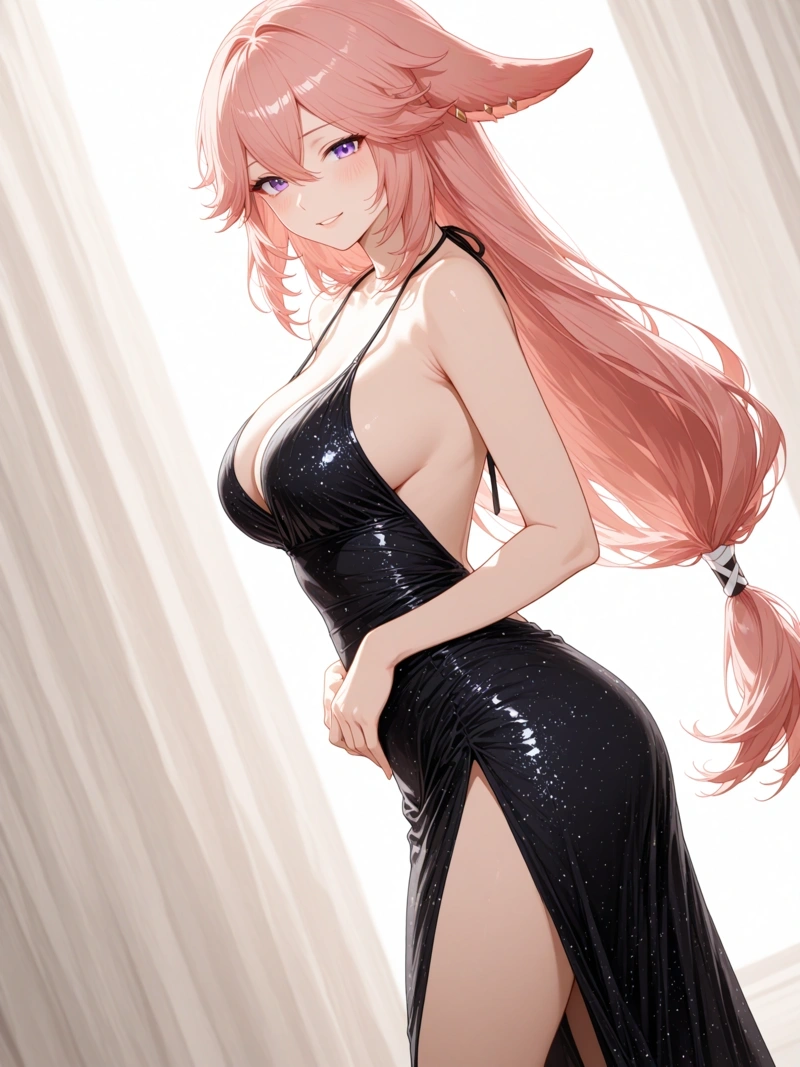 Yae Miko nude full body cuốn hút