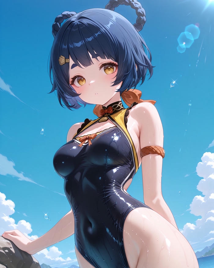 Ảnh xiangling hentai hăng say với đường nét nhiệt