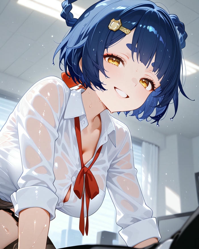 Ảnh xiangling hentai sôi nổi với thần thái vui