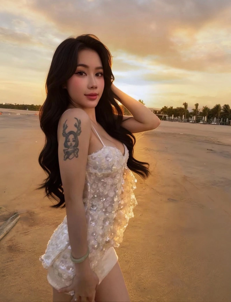 Ảnh Tiktoker Tuệ Vy sexy vòng một khổng lồ