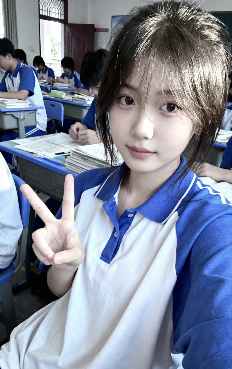 Ảnh gái xinh lớp 12 mang nét đẹp nhẹ nhàng