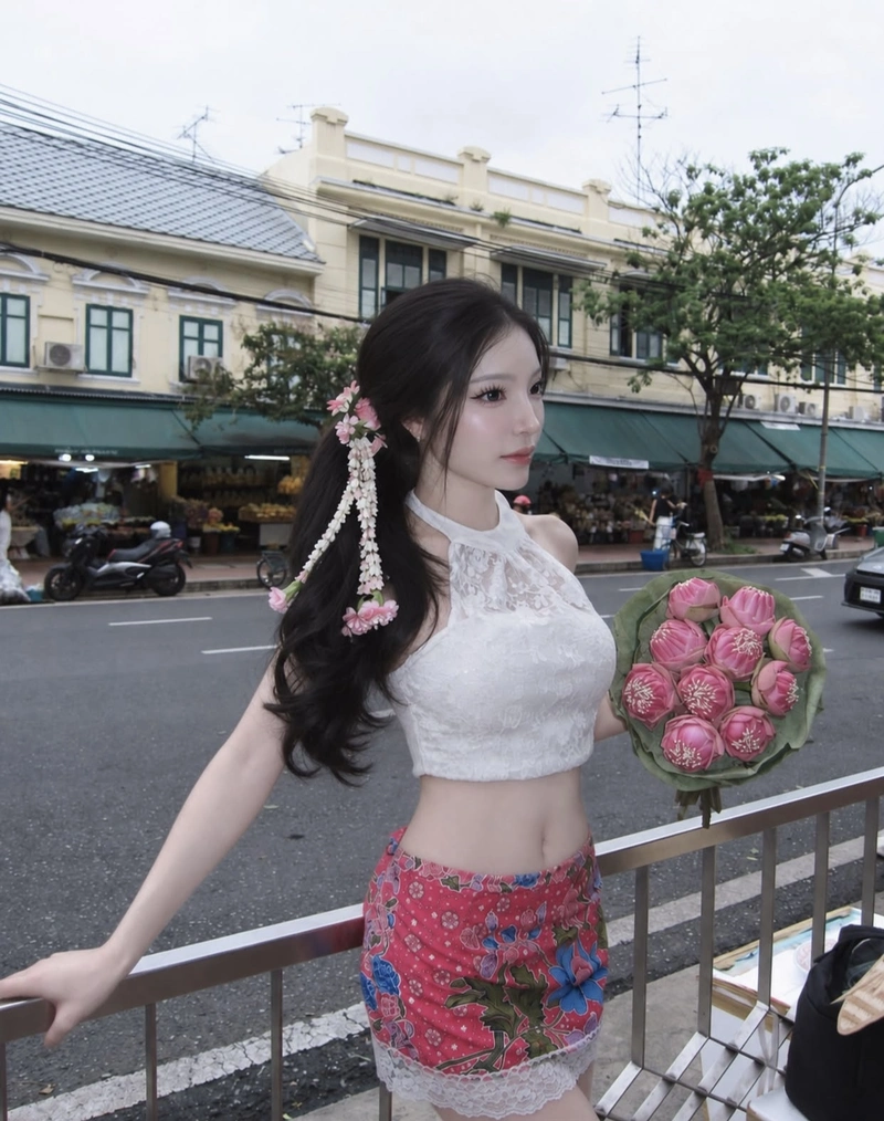 Ảnh gái xinh mặc áo yếm xinh đẹp