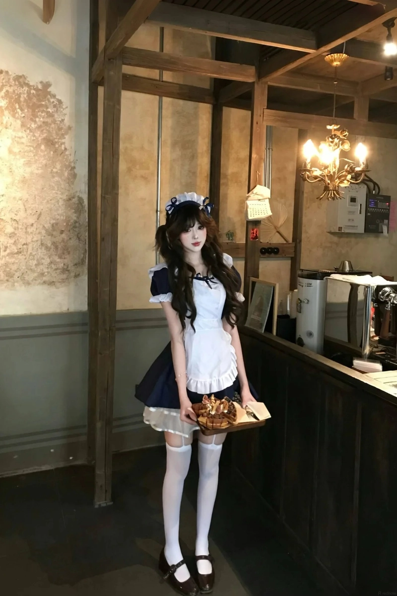 Gái xinh cosplay maid ngọt ngào