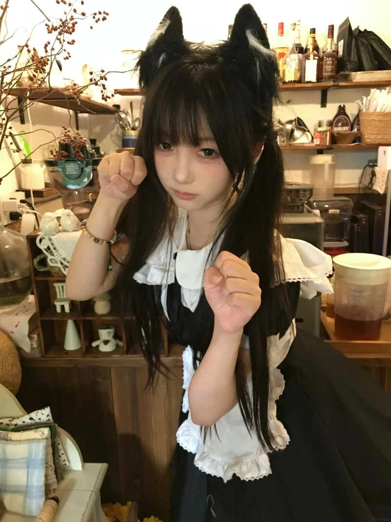 Hình gái xinh đồ hầu gái gợi cảm