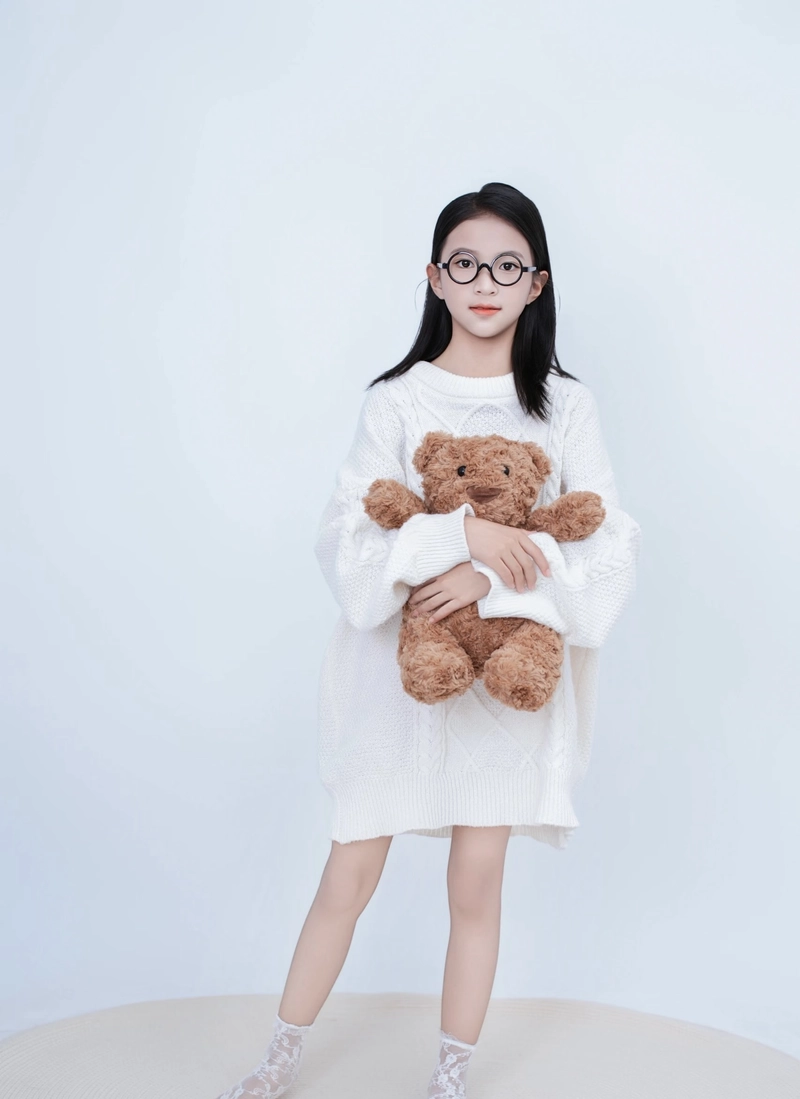 Vẻ ngoài hồn nhiên của ảnh gái xinh lớp 5